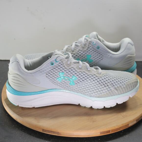 Under armour Charged Low Size 10.5 Womens 008691 Gray Blue Running Sneakers - Picture 5 of 8